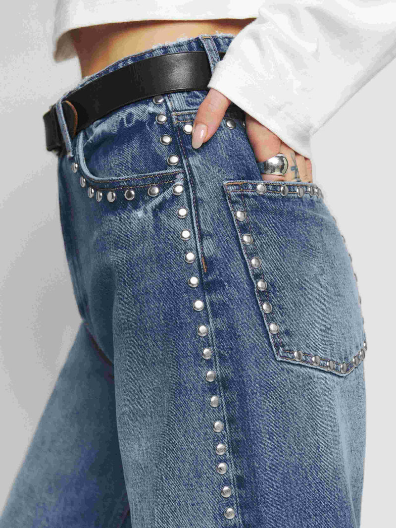 Cary - High Rise Wide Leg Jeans