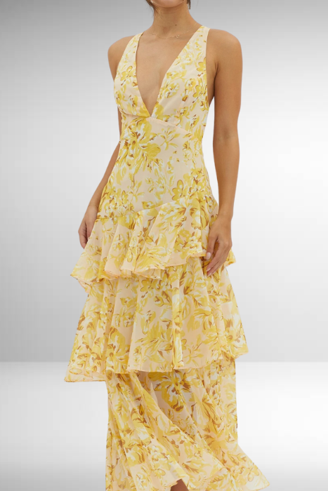 Dorotea - Luxe Floral Maxi Dress