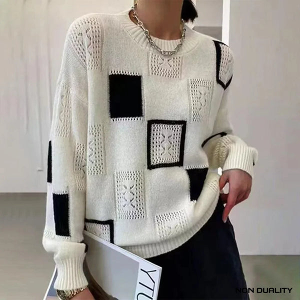 Non Duality | Block Design Cozy Sweater