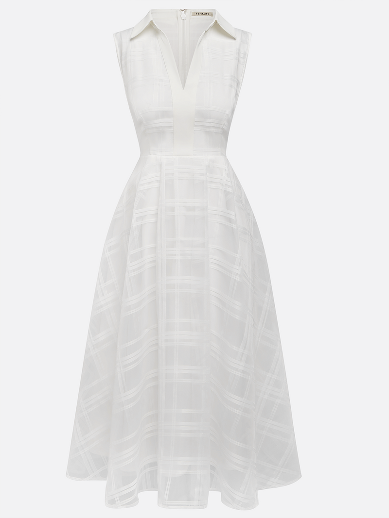 Lyra - Sleeveless A Line Midi Dress