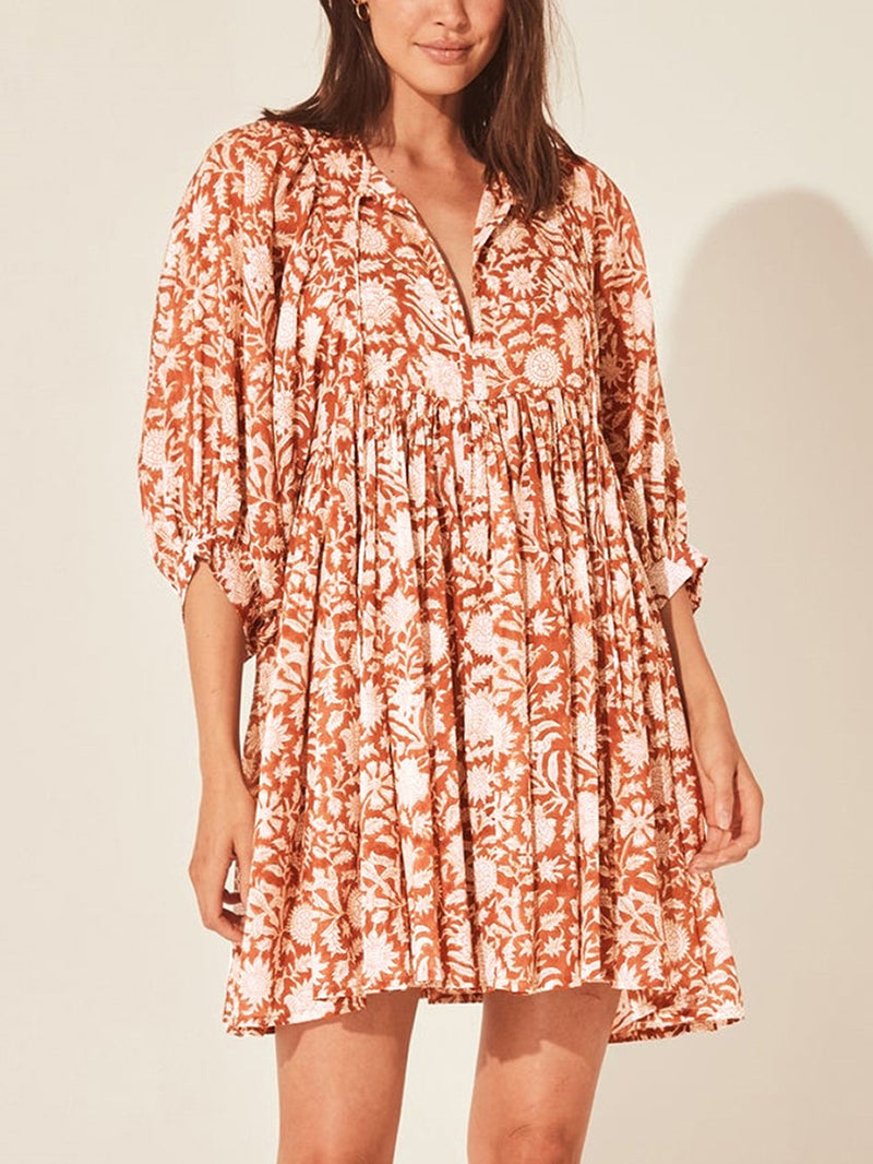 Tunica - Romantic Billowing Ruffle Dress