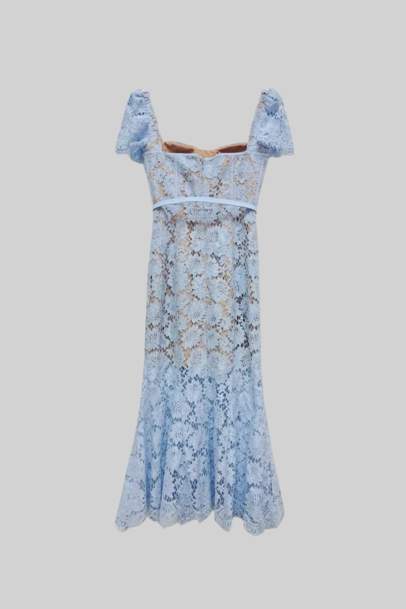 Naiselle - Short Sleeved Lace Dress