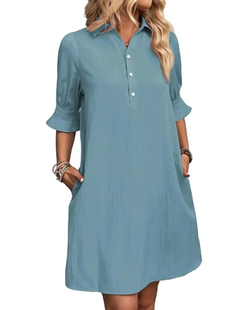 Franchesa - Casual Elegant Midi Dress