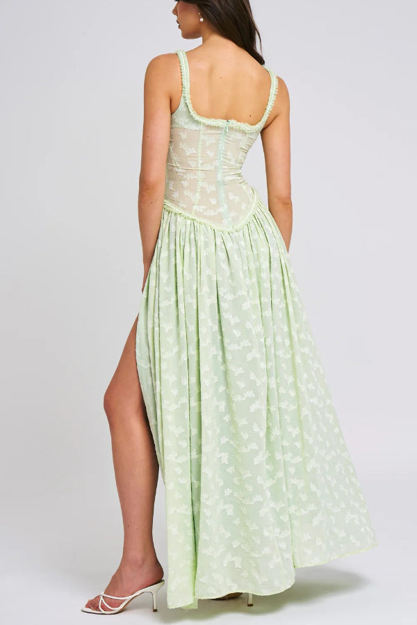 Ulissa - Jacquard Textured Maxi Dress