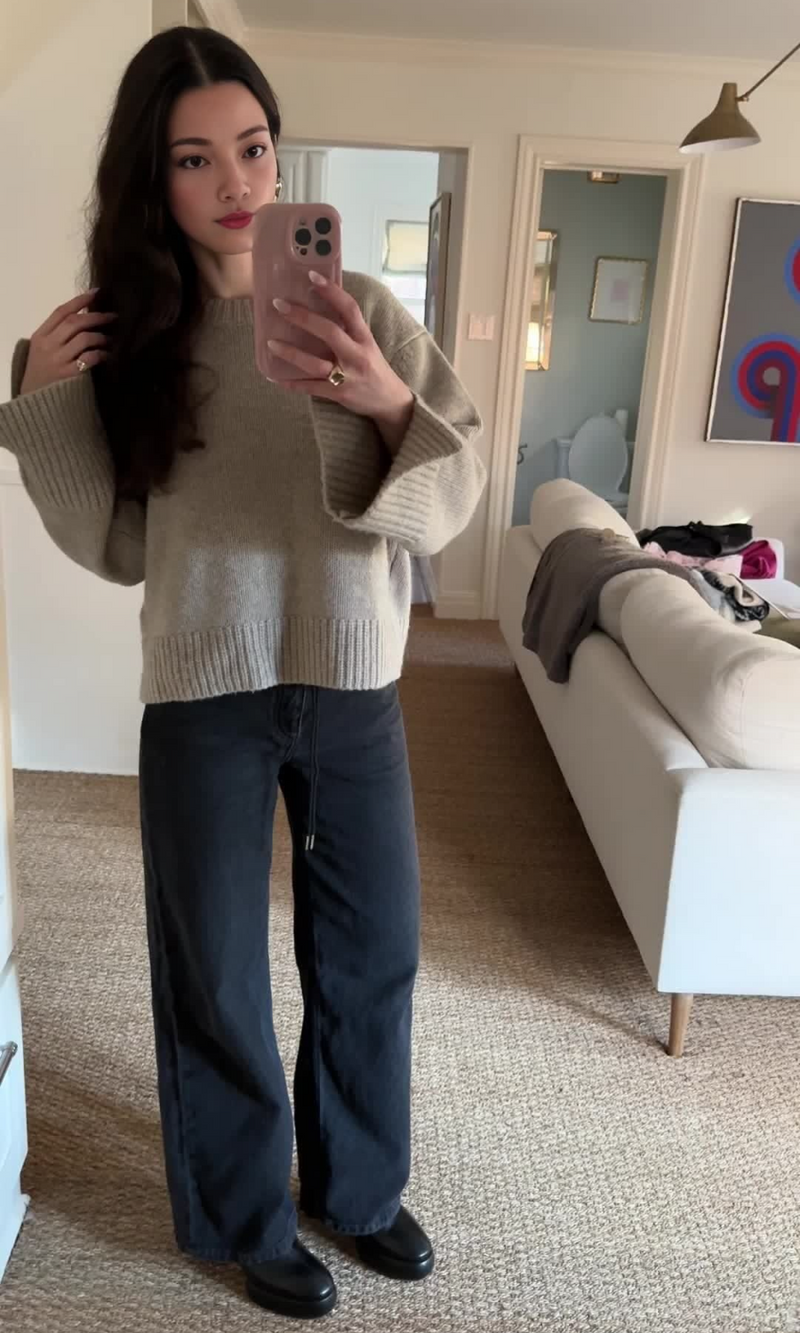 Joana - Low Rise Wide Leg Jeans
