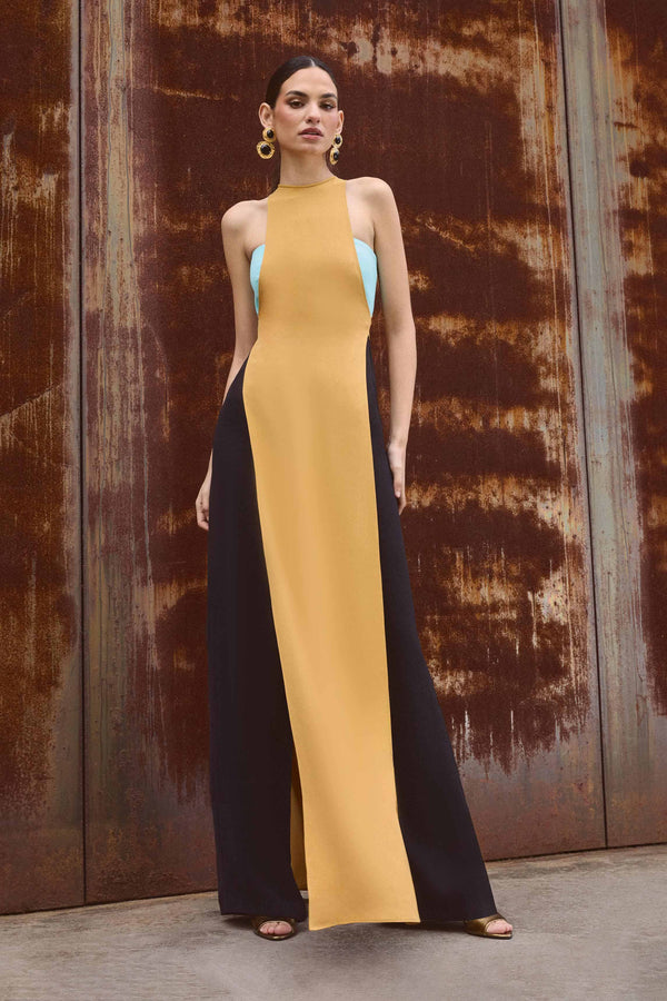Jessica - Elegant Turquoise Jumpsuit Dress