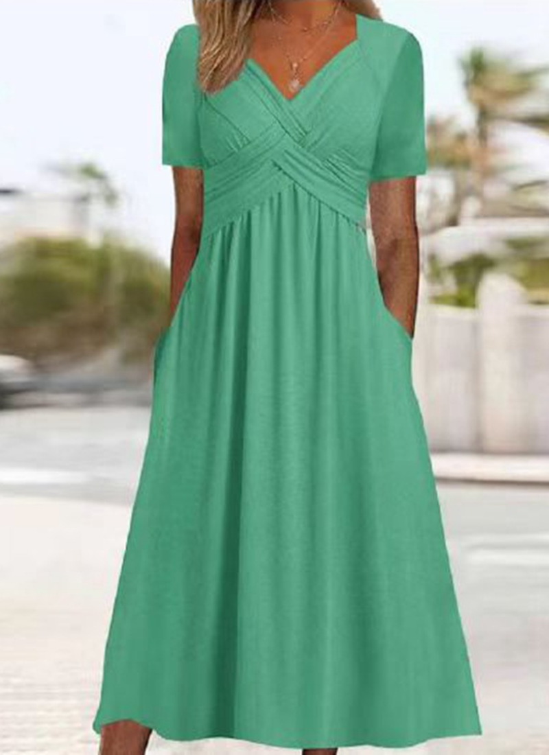 Monica - Elegant Stylish Crossover Dress