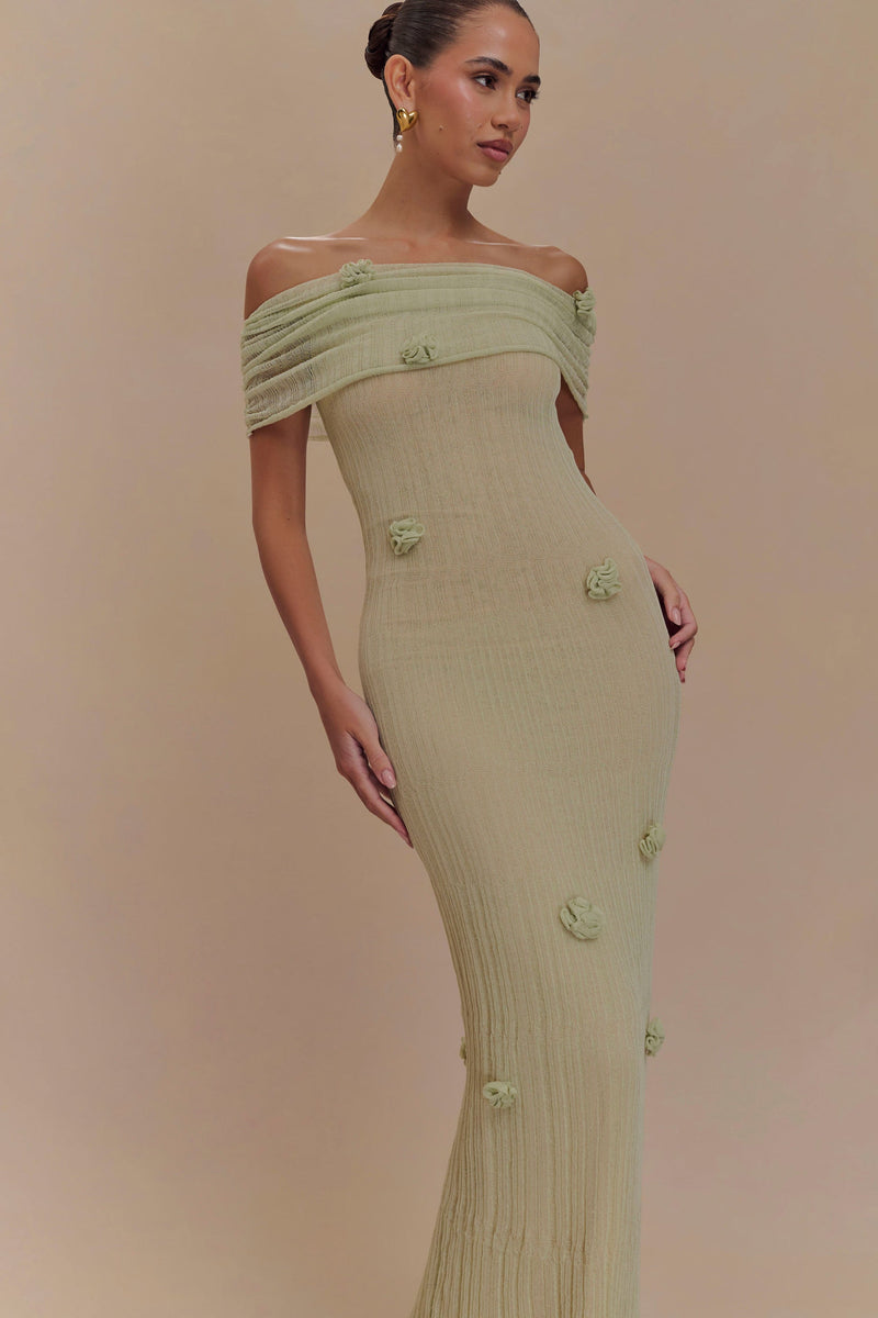 Elory - Orchid Knit Maxi Dress