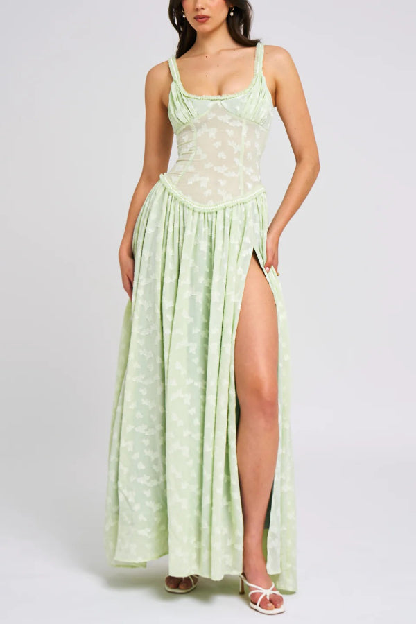 Ulissa - Jacquard Textured Maxi Dress