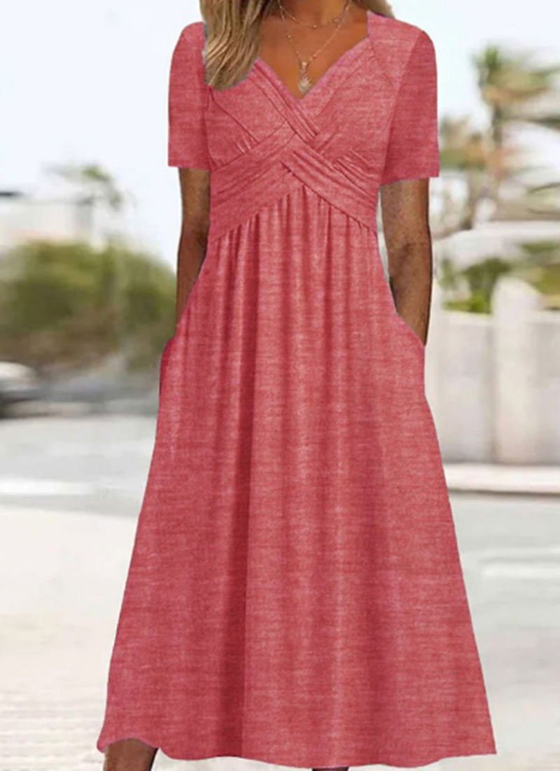 Monica - Elegant Stylish Crossover Dress