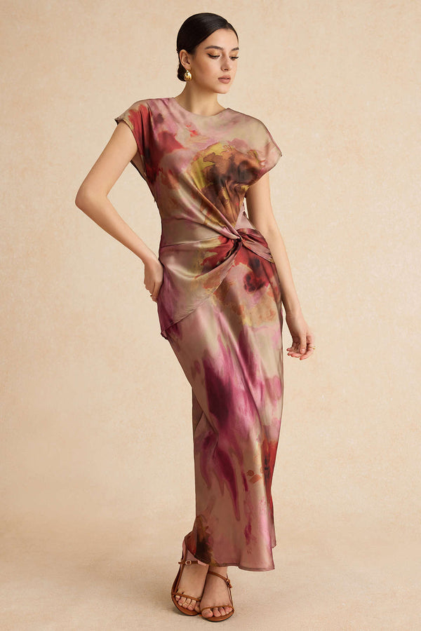 Juliette - Tie Dye Ruched Dress