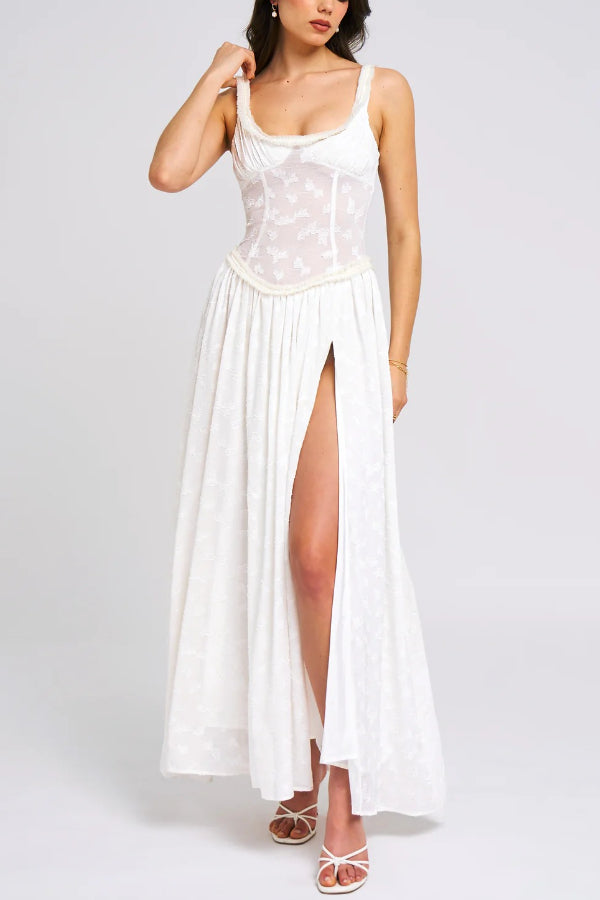 Ulissa - Jacquard Textured Maxi Dress