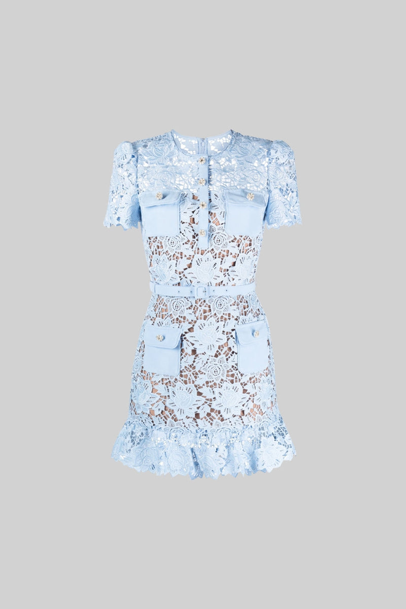 Elowen - Short Sleeve Embroidered Dress