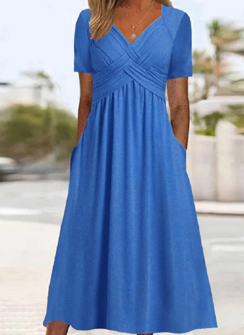 Monica - Elegant Stylish Crossover Dress