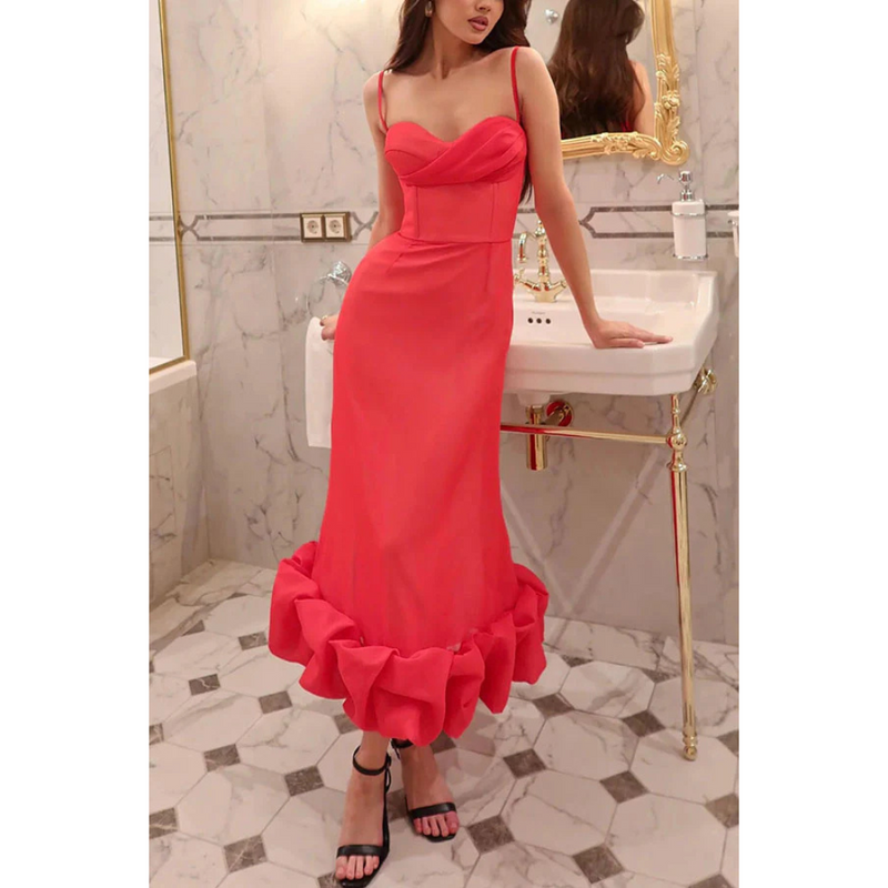 Claudia - Romantic Ruched Slip Dress