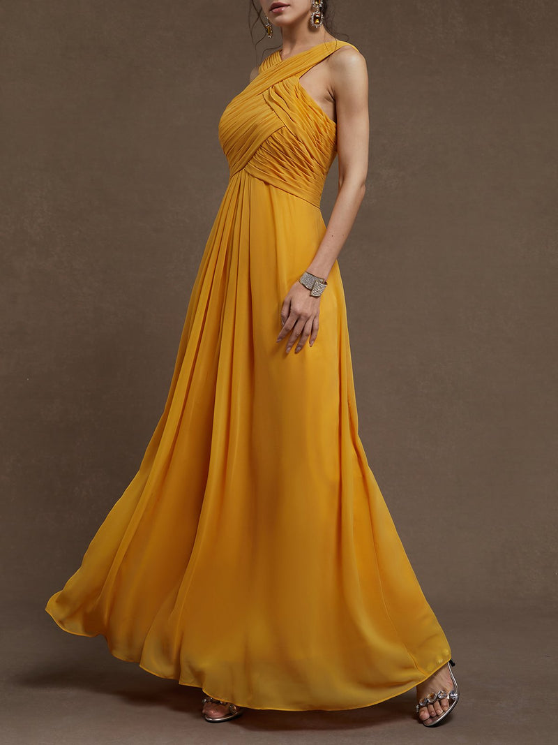 Solia - Luxe Pleated Maxi Dress