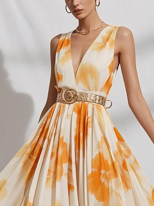 Ava - Chiffon Sleeveless Maxi Dress