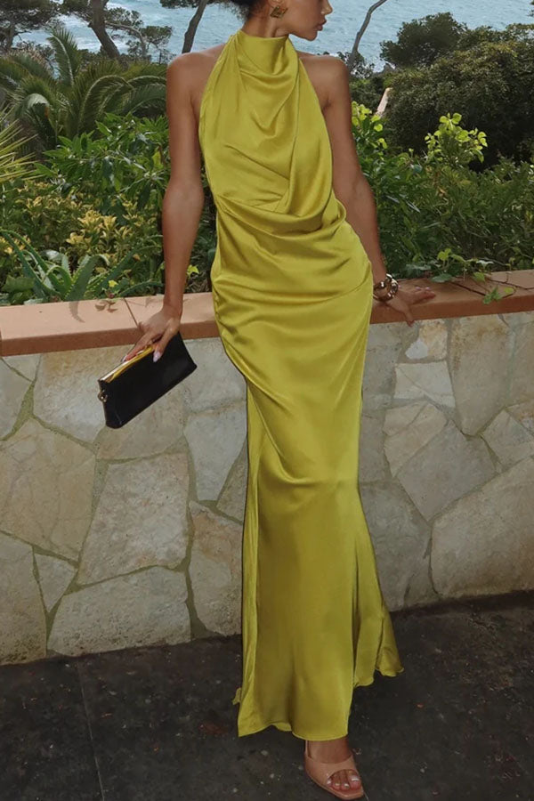 Liora - Elegant Refined Satin Dress