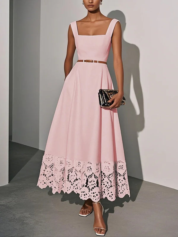 Carllota - Classic Lace Sleeveless Dress