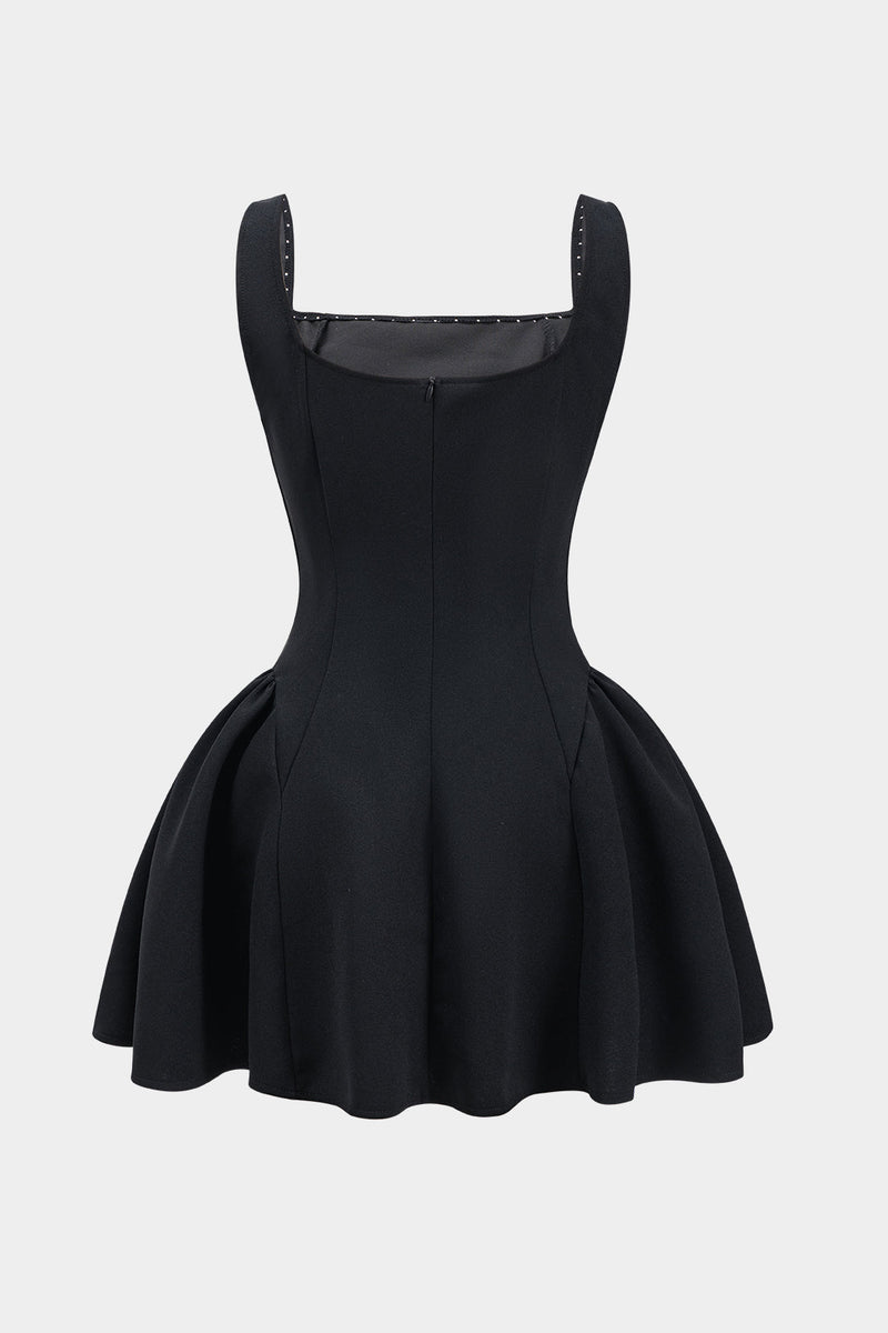 Scarlett - Pearl Pleated Zipper Dress