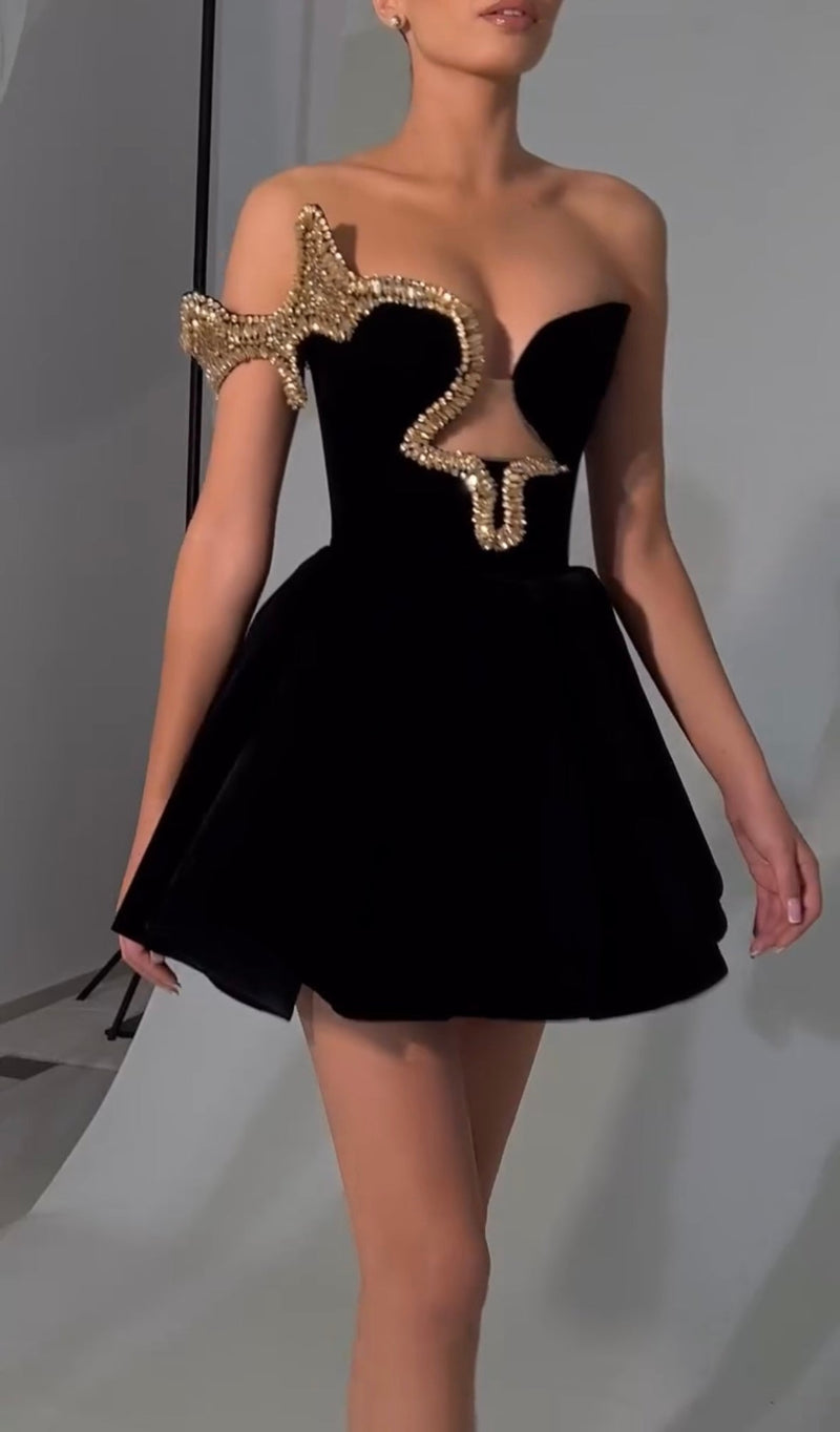 Aria V-neck Short Dress