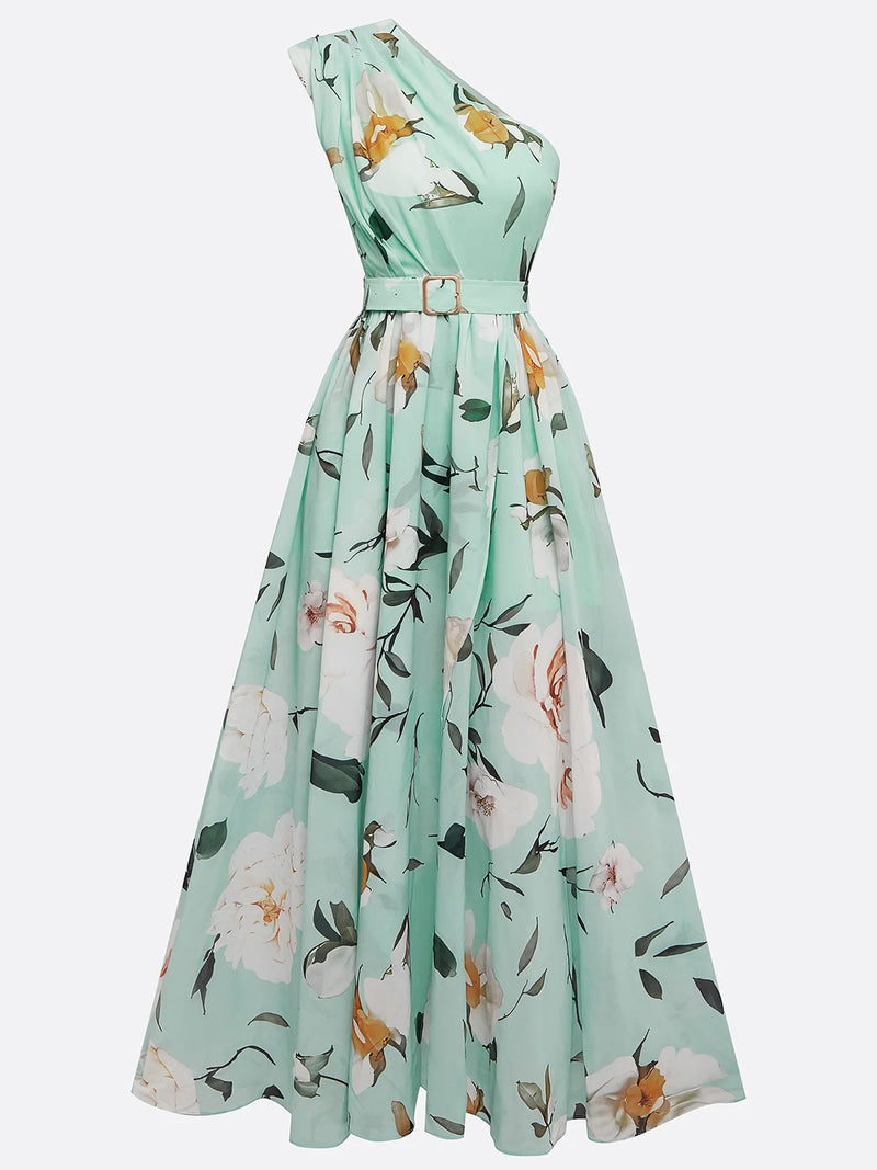 Viveca - Floral Ruched Chiffon Dress