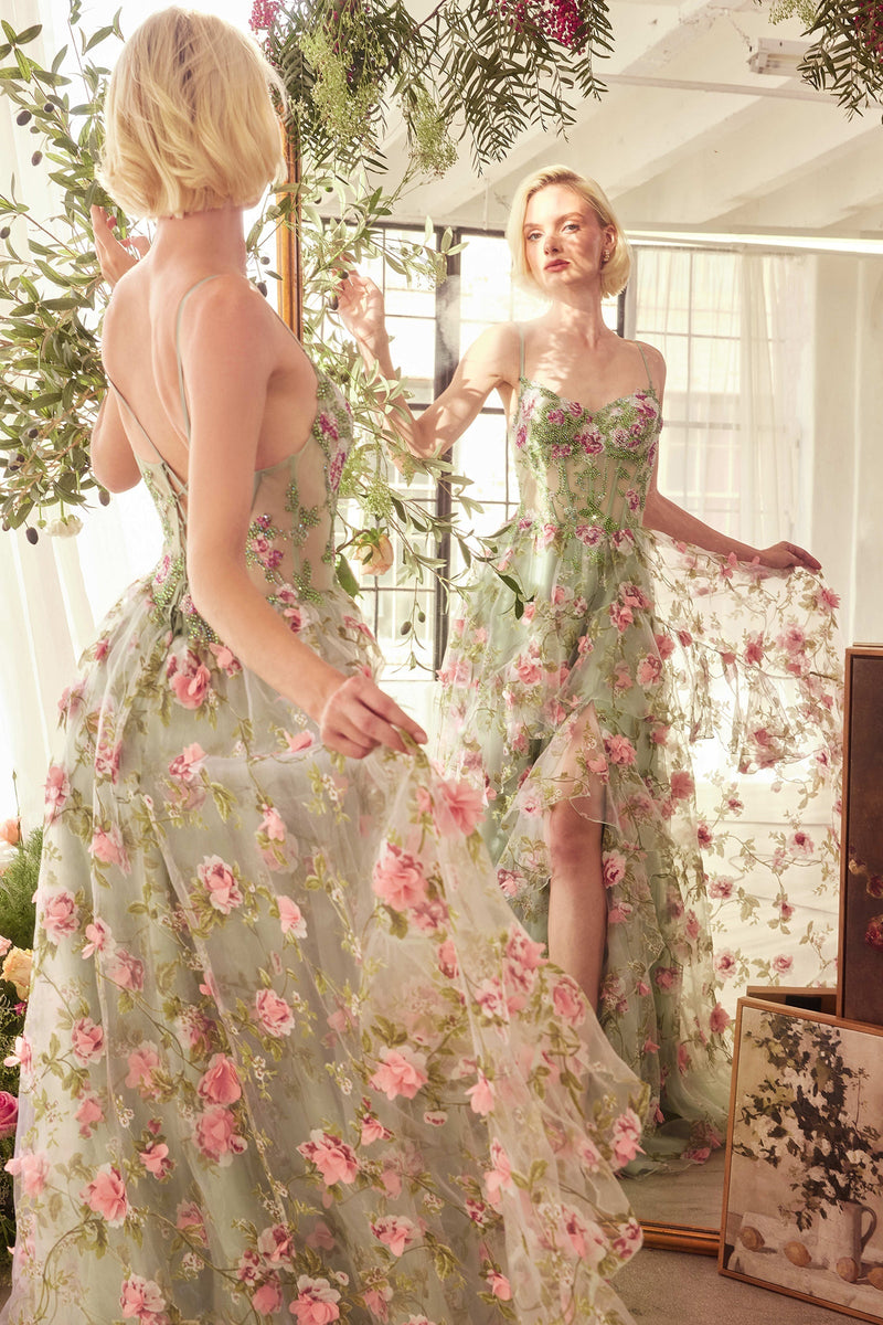 Violetta - Elegant Garden Maxi Dress