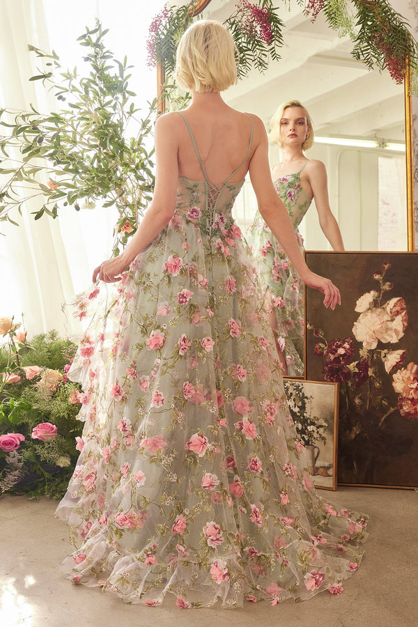 Violetta - Elegant Garden Maxi Dress