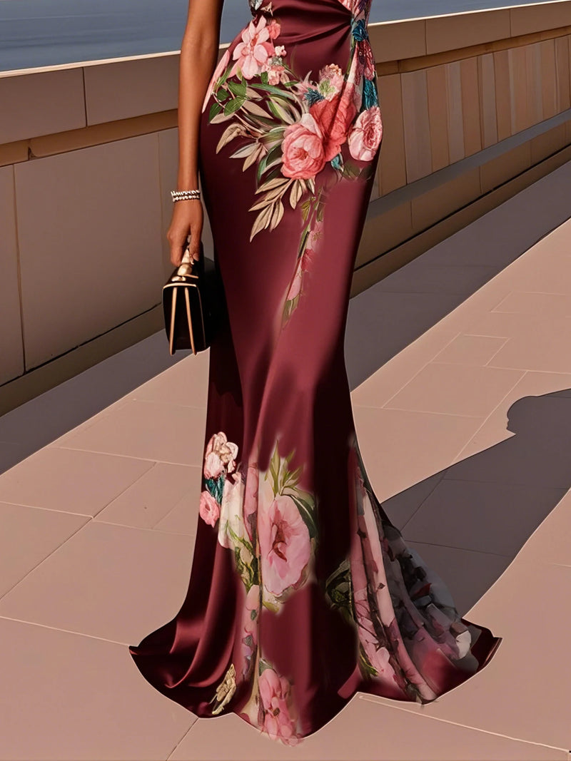 Analeia - Cross Floral Wrap Dress