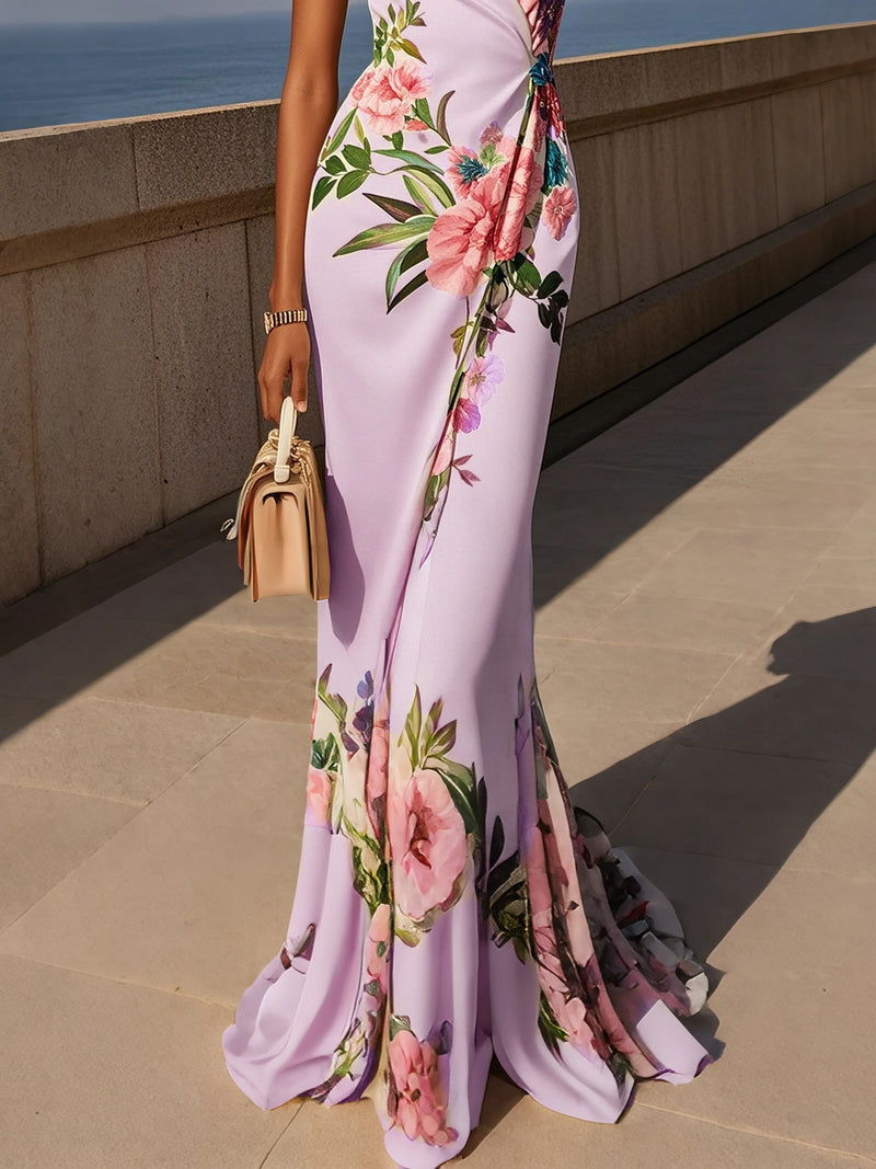 Analeia - Cross Floral Wrap Dress