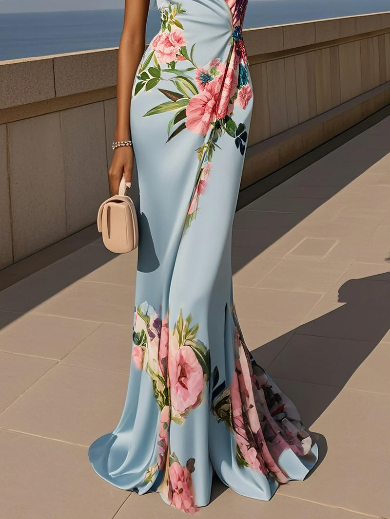Analeia - Cross Floral Wrap Dress