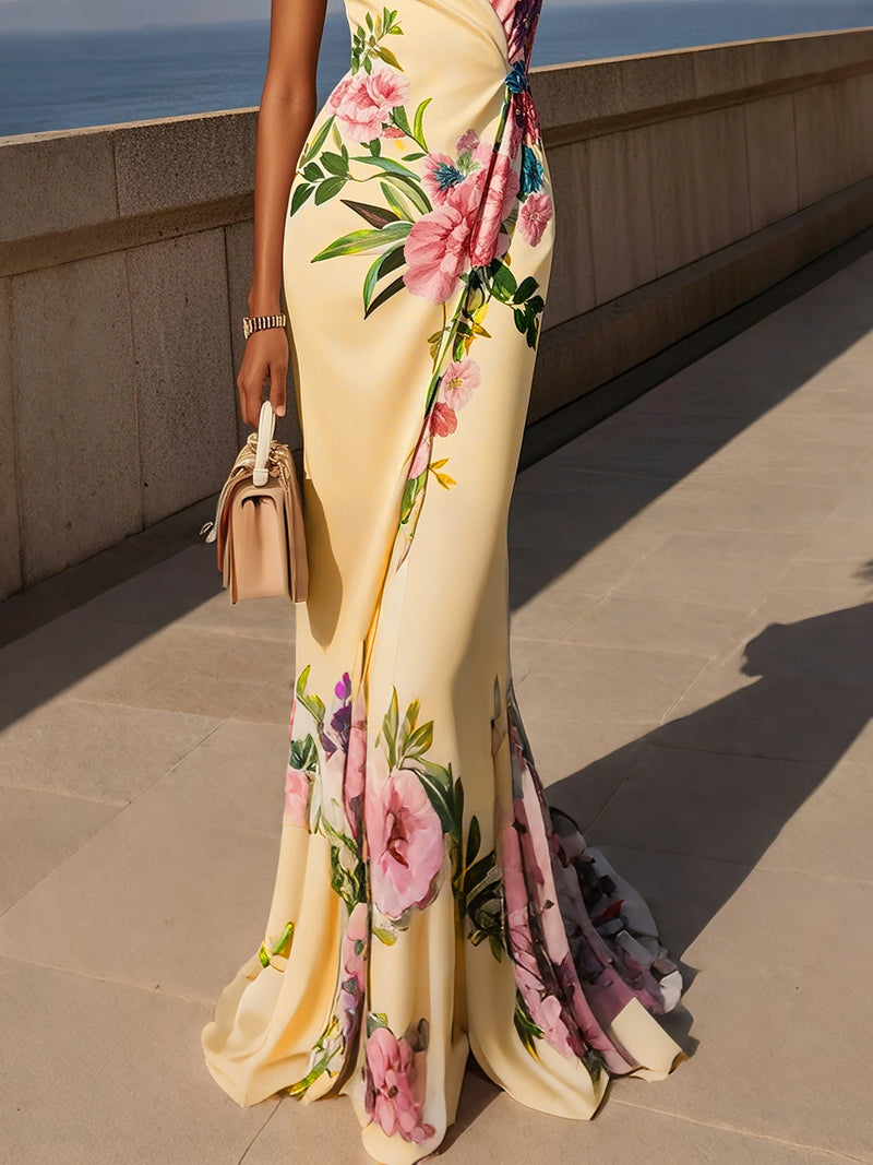 Analeia - Cross Floral Wrap Dress