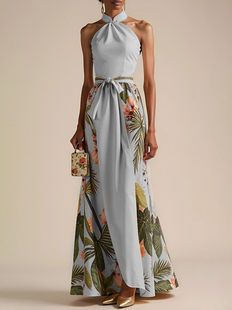 Avanie - Classic Bow Halter Dress