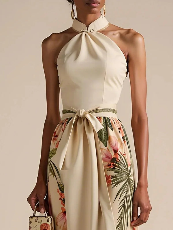 Avanie - Classic Bow Halter Dress
