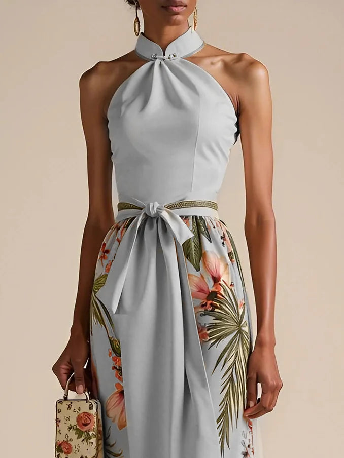 Avanie - Classic Bow Halter Dress