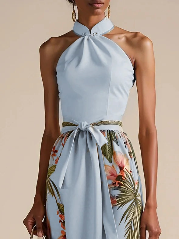 Avanie - Classic Bow Halter Dress