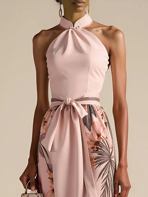 Avanie - Classic Bow Halter Dress