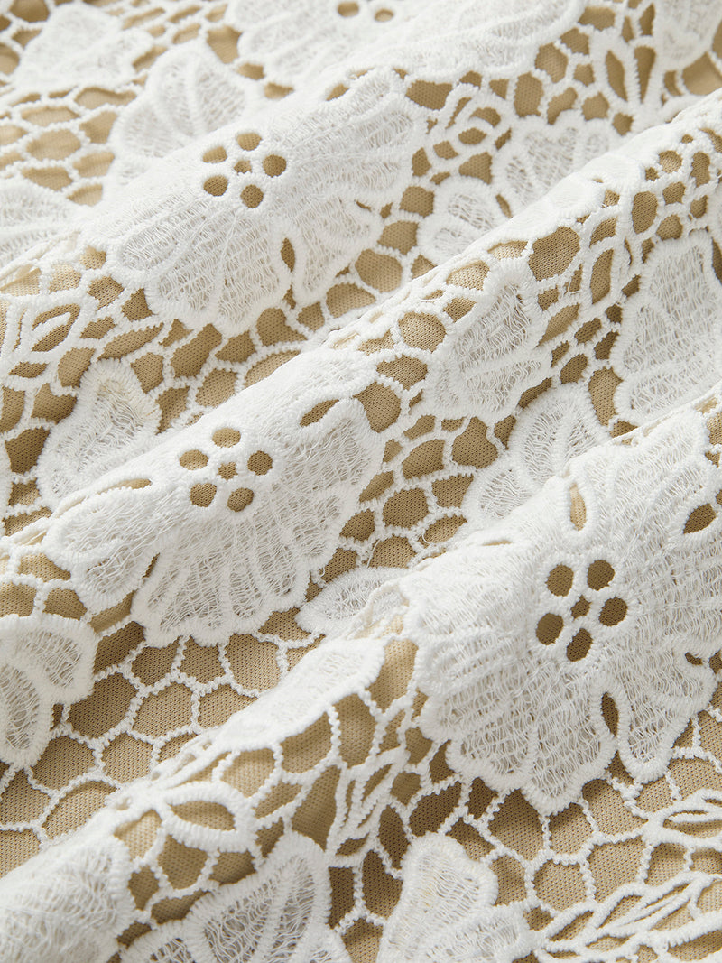 Sophia - Semi-Sheer Lace Dress