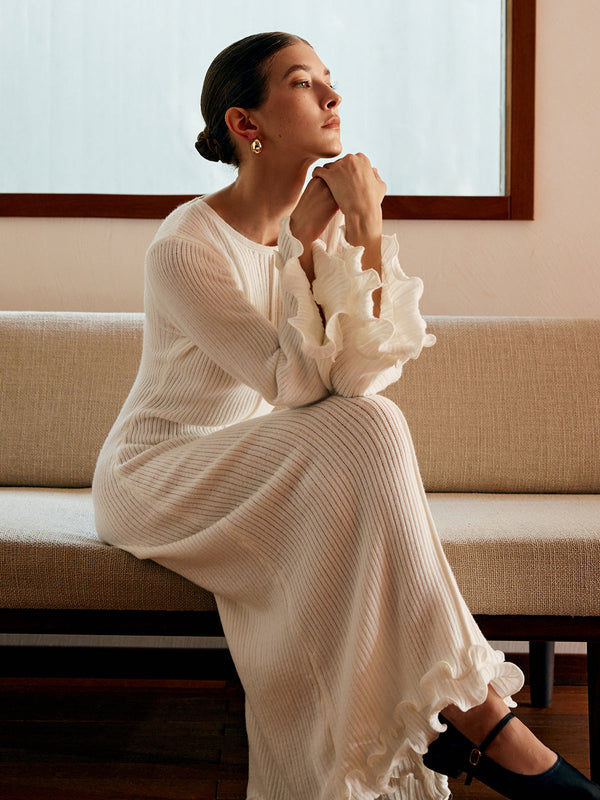 Isla - Semi-Sheer Knit Dress