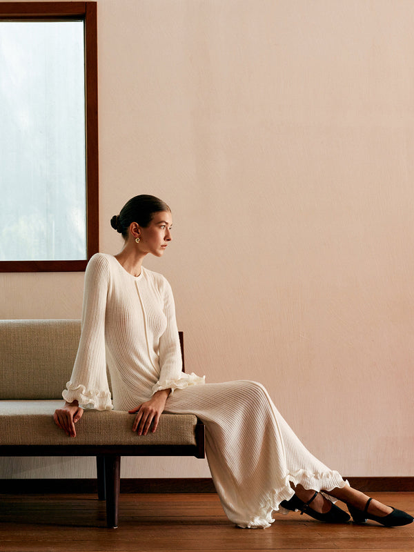 Isla - Semi-Sheer Knit Dress