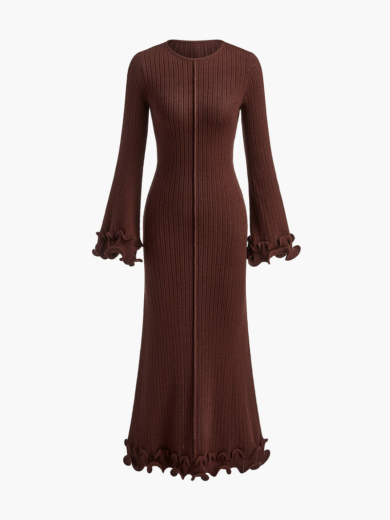 Isla - Semi-Sheer Knit Dress