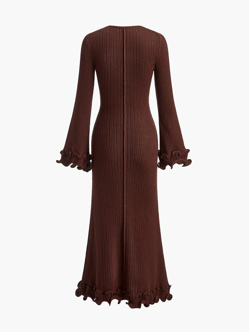 Isla - Semi-Sheer Knit Dress