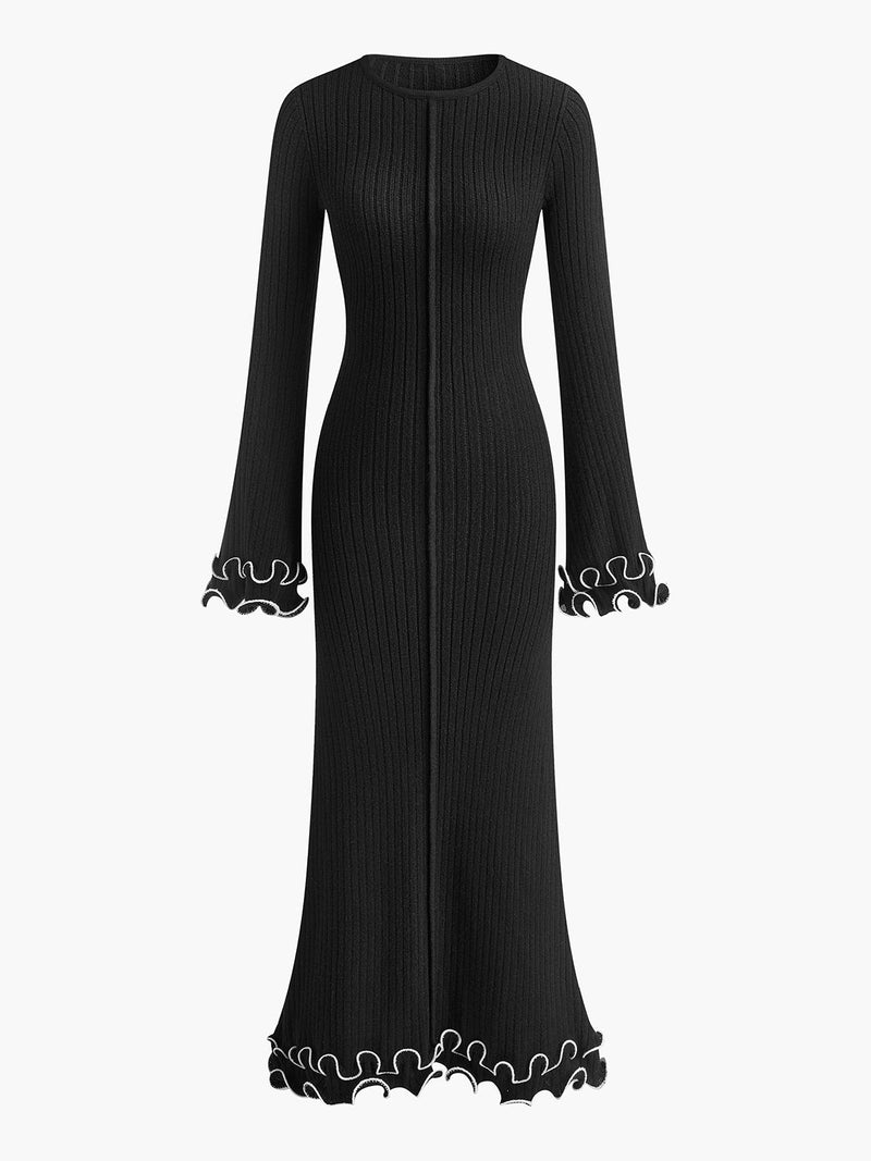 Isla - Semi-Sheer Knit Dress