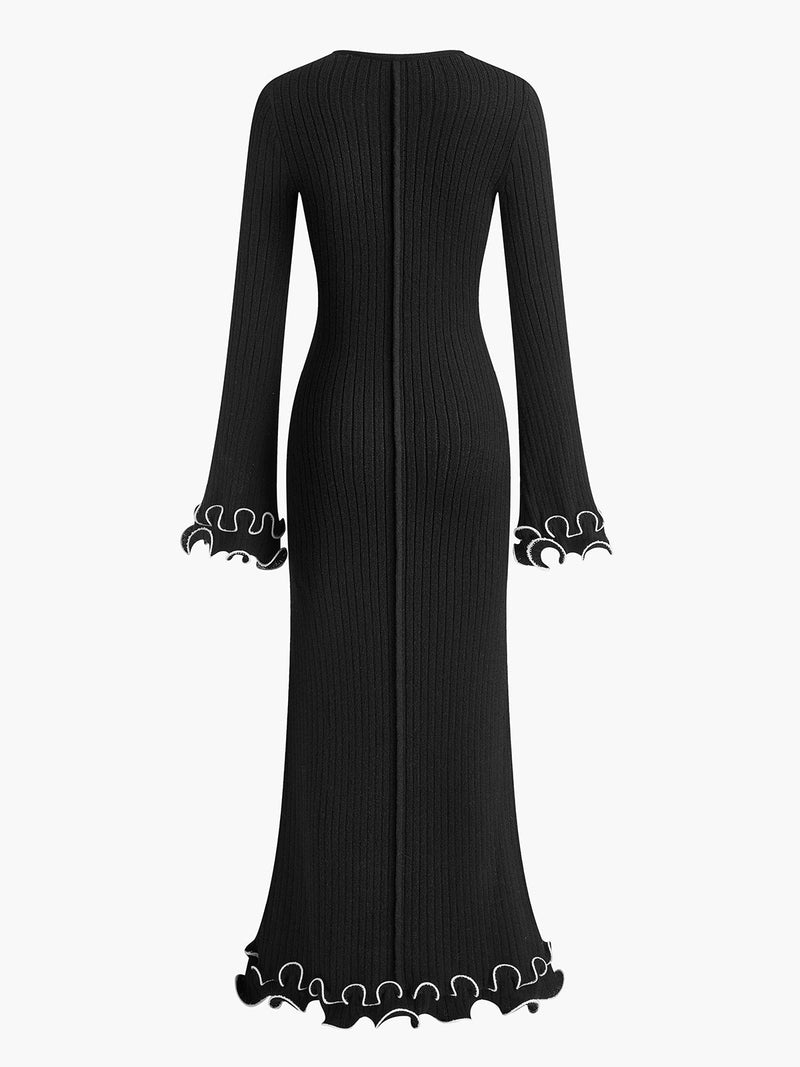 Isla - Semi-Sheer Knit Dress