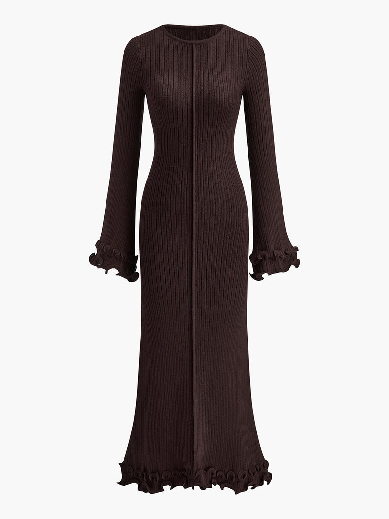 Isla - Semi-Sheer Knit Dress