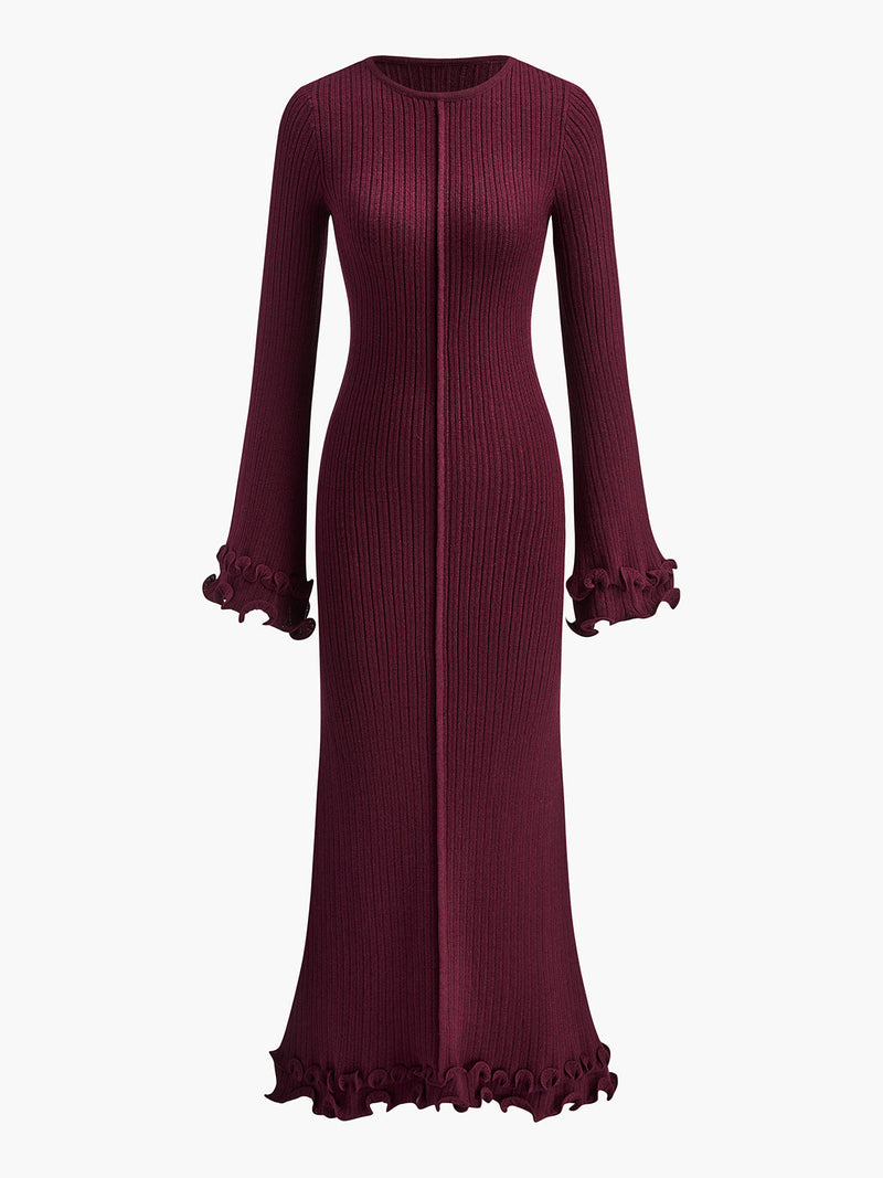 Isla - Semi-Sheer Knit Dress