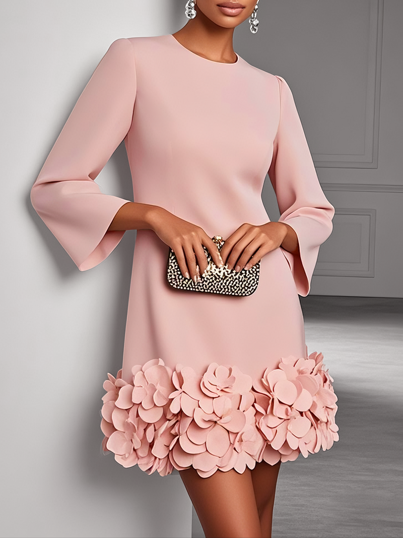 Bianca - Classic Floral Mini Dress
