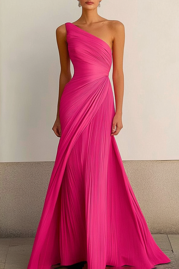 Mira -  One Shoulder Maxi Dress