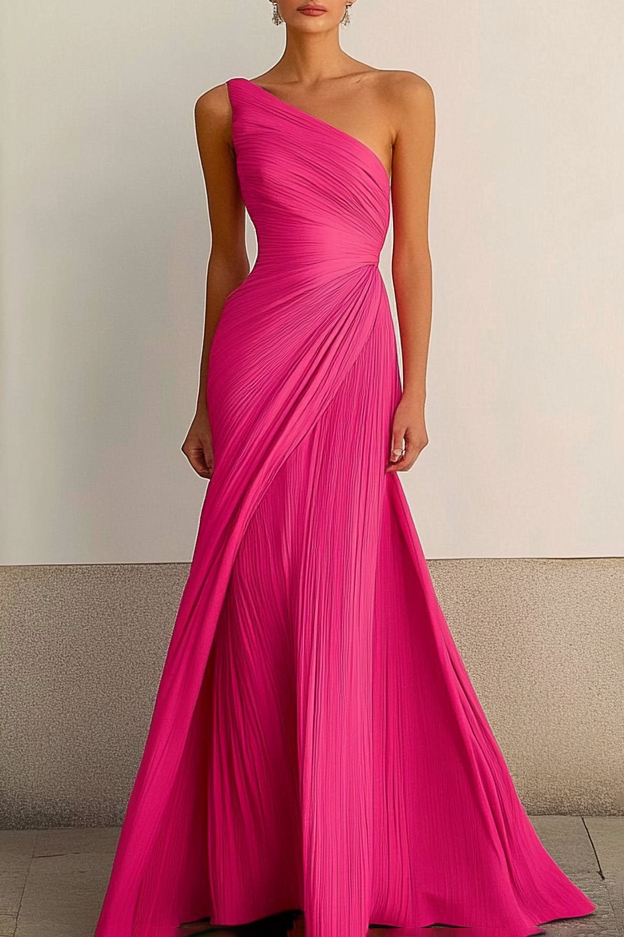 Mira -  One Shoulder Maxi Dress