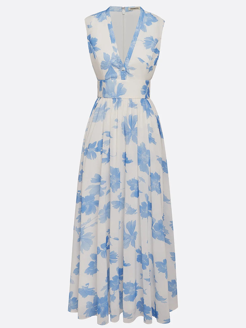 Carla - Chiffon Floral A Line Dress